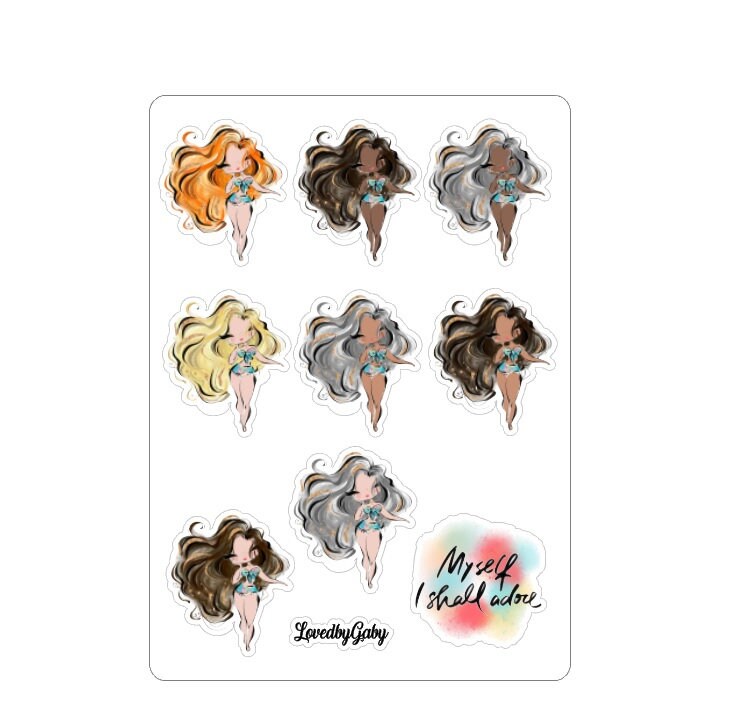LovedbyGaby stickers "Myself"