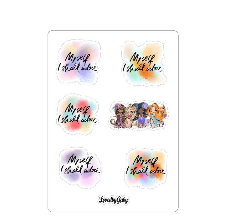 LovedbyGaby stickers "Myself"