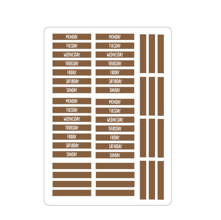 LovedbyGaby Maschaplanner days stickers 2
