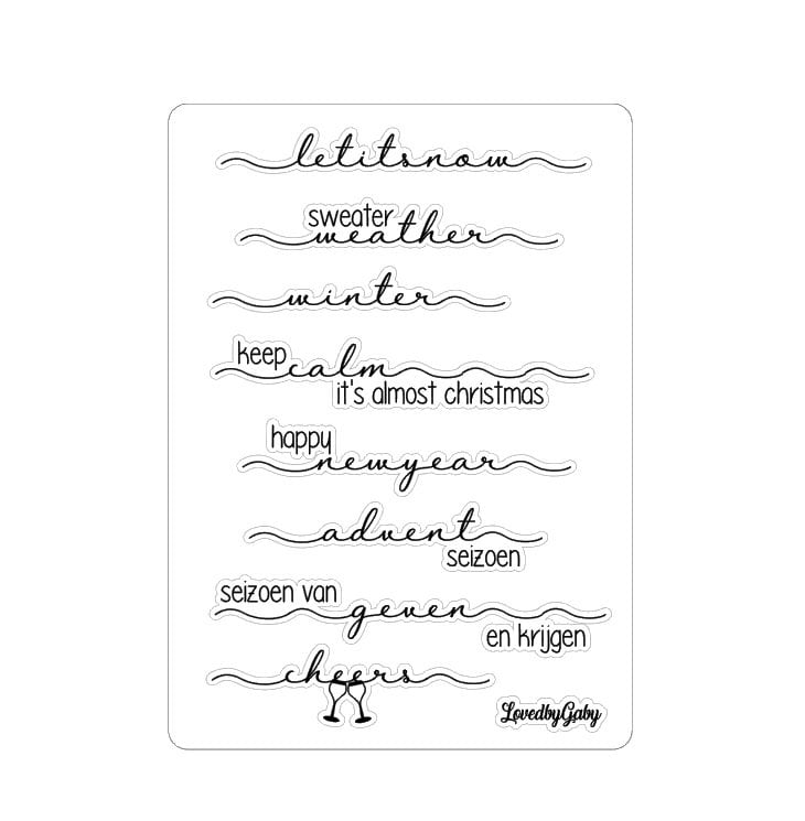 LovedbyGaby stickers "fall & winter labels"