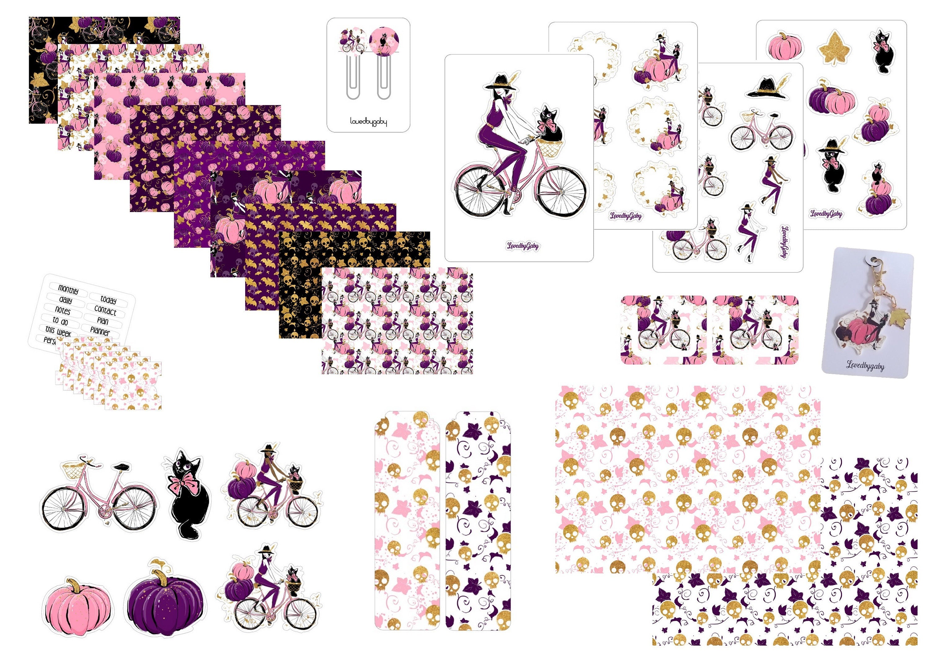 LovedbyGaby plannerkit "Halloween chic"