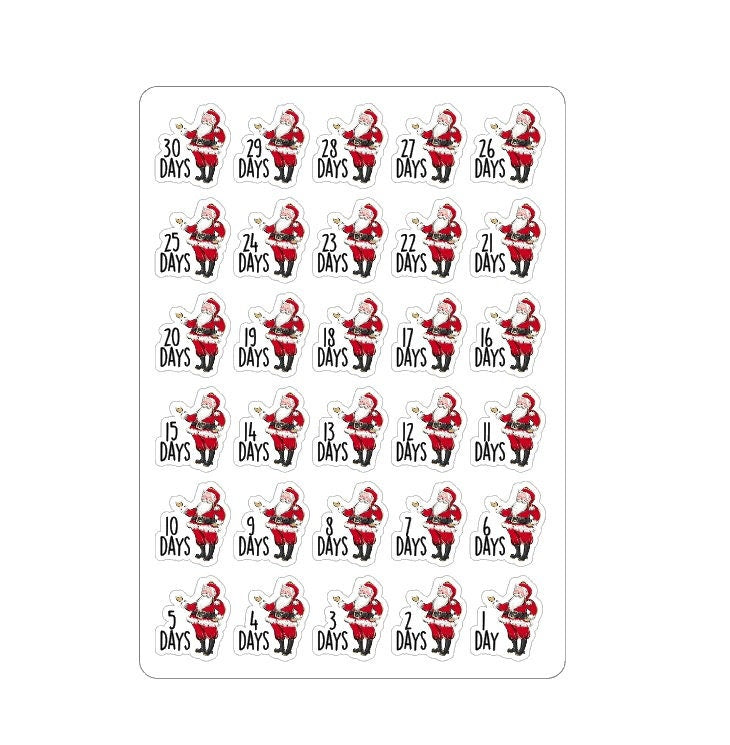 LovedbyGaby stickers "Days till christmas"