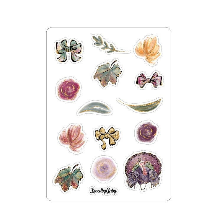 LovedbyGaby stickers Thanksgiving