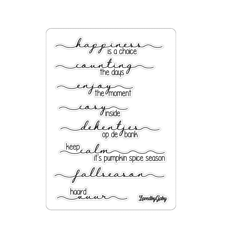 LovedbyGaby stickers "fall & winter labels"