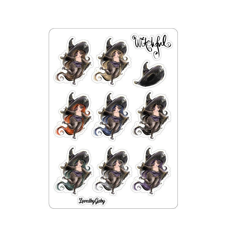 LovedbyGaby stickers "Witchful"