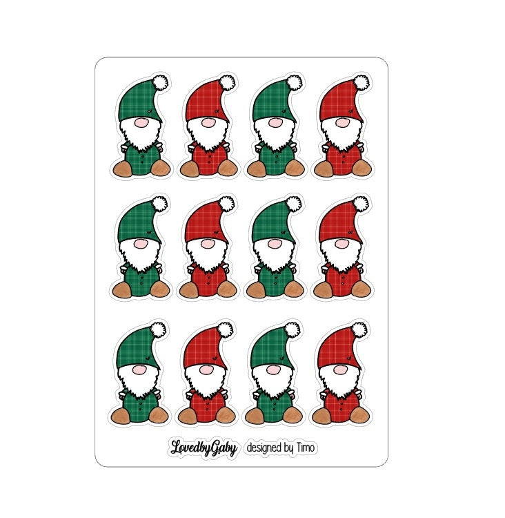 LovedbyGaby stickers "Gnomes"