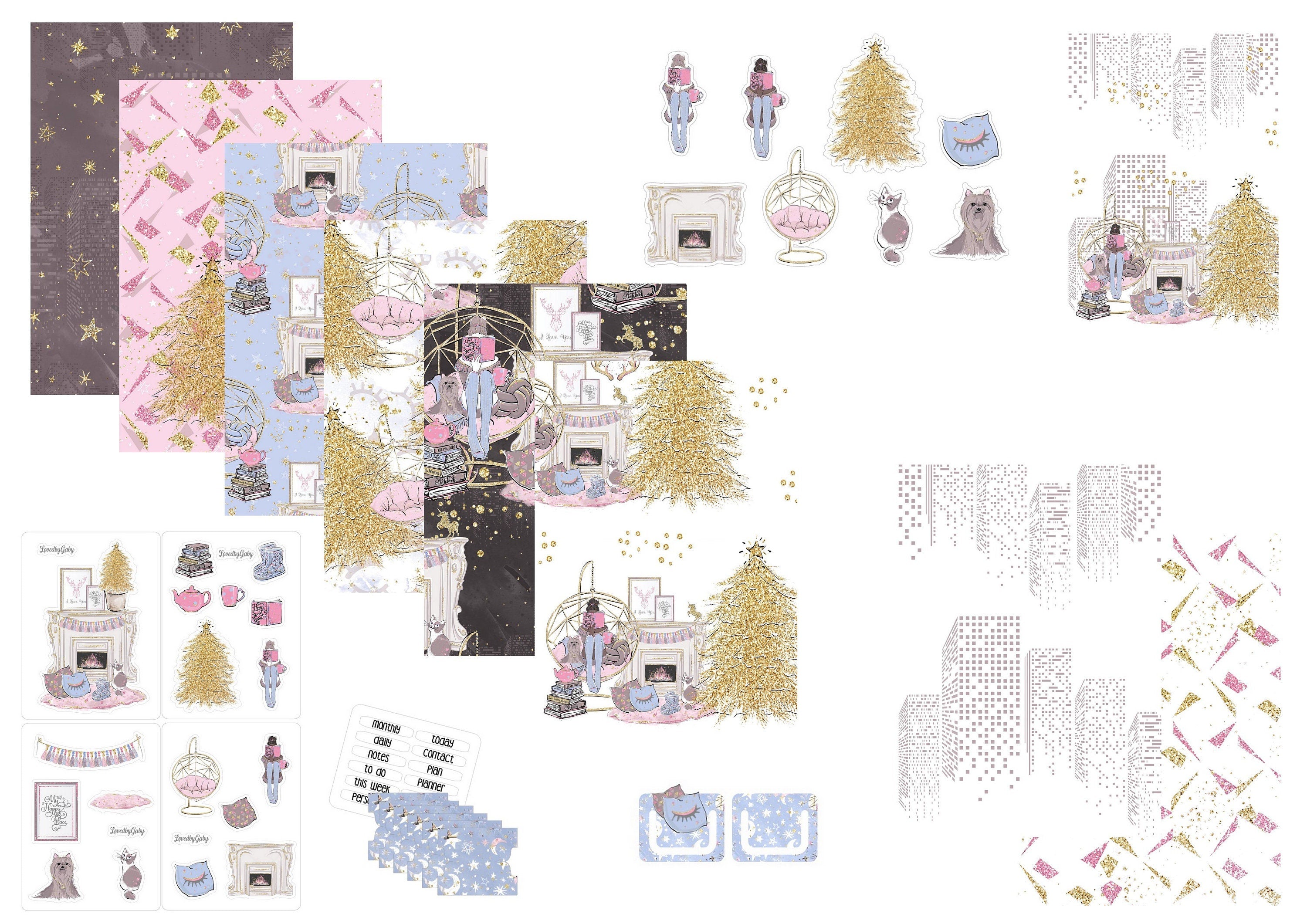 LovedbyGaby mini plannerkit "home is where the heart is"