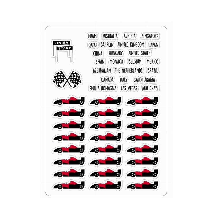 LovedbyGaby stickers F1 2025