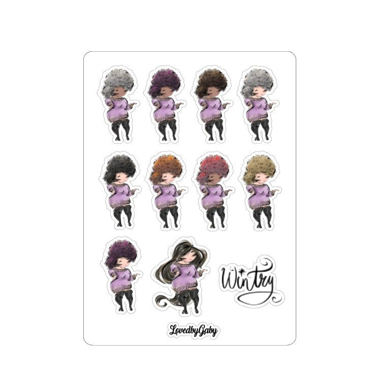 LovedbyGaby stickers "Bib wintergirls" 1