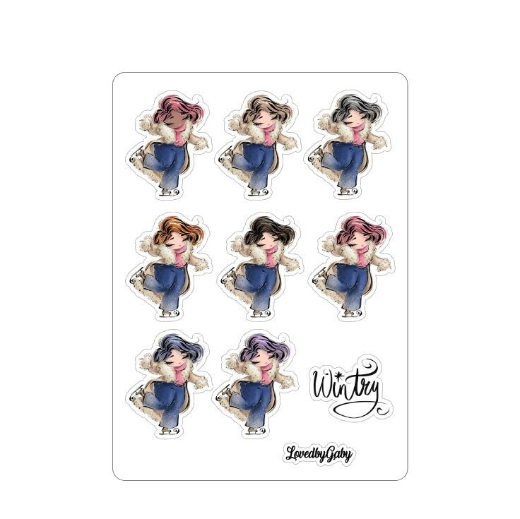 LovedbyGaby stickers "Bib wintergirls " 2