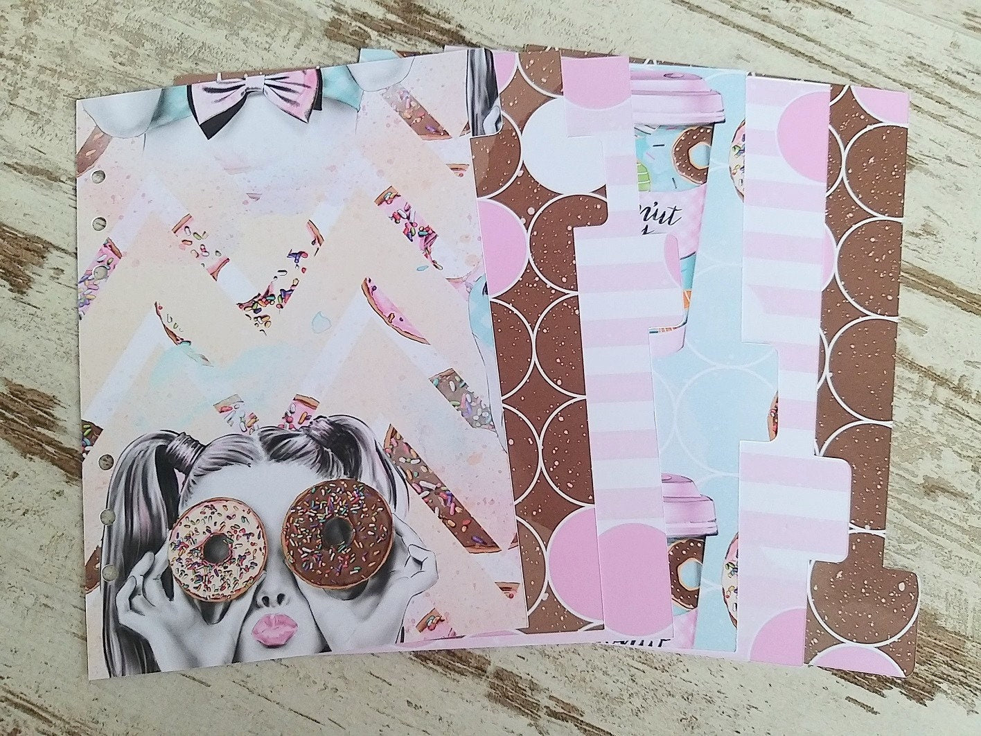 LovedbyGaby A5 dividers "Sailor, Donutgirl, Egypt"
