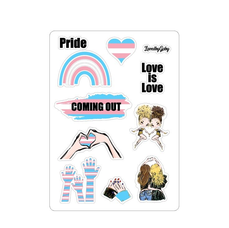 LovedbyGaby stickers "Pride and love"
