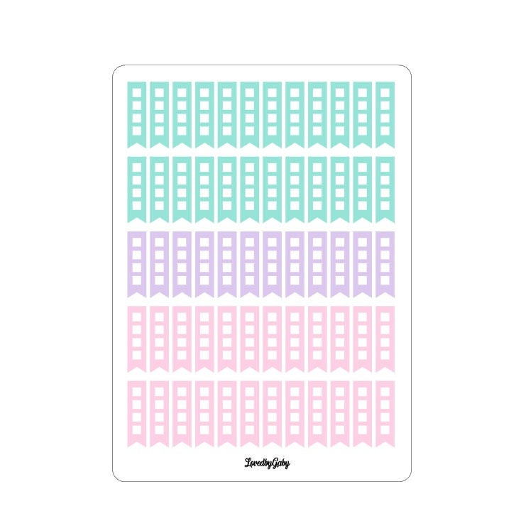 LovedbyGaby stickers "checkboxes"