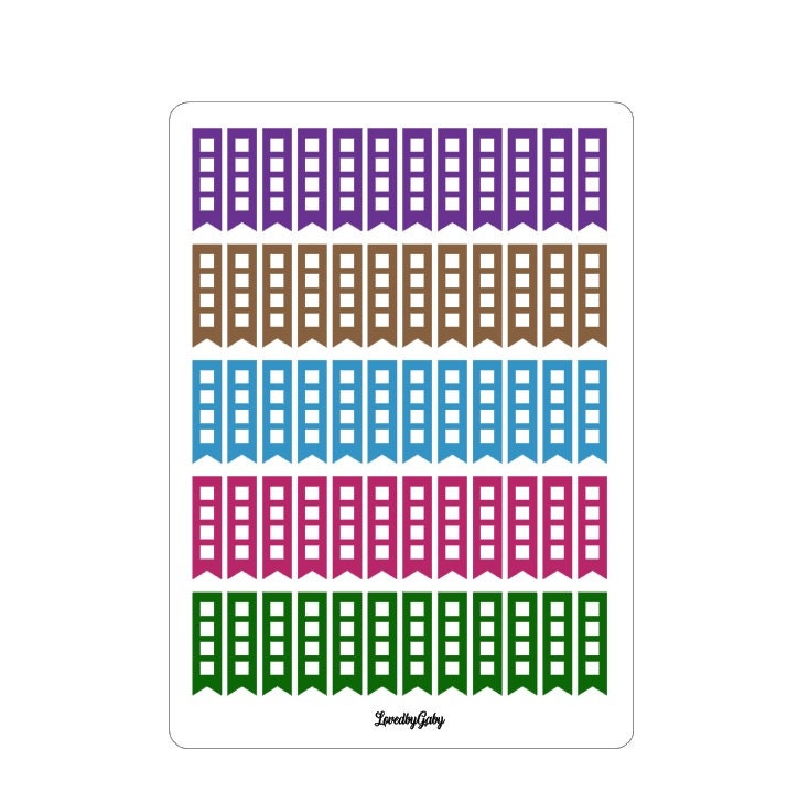 LovedbyGaby stickers "checkboxes"