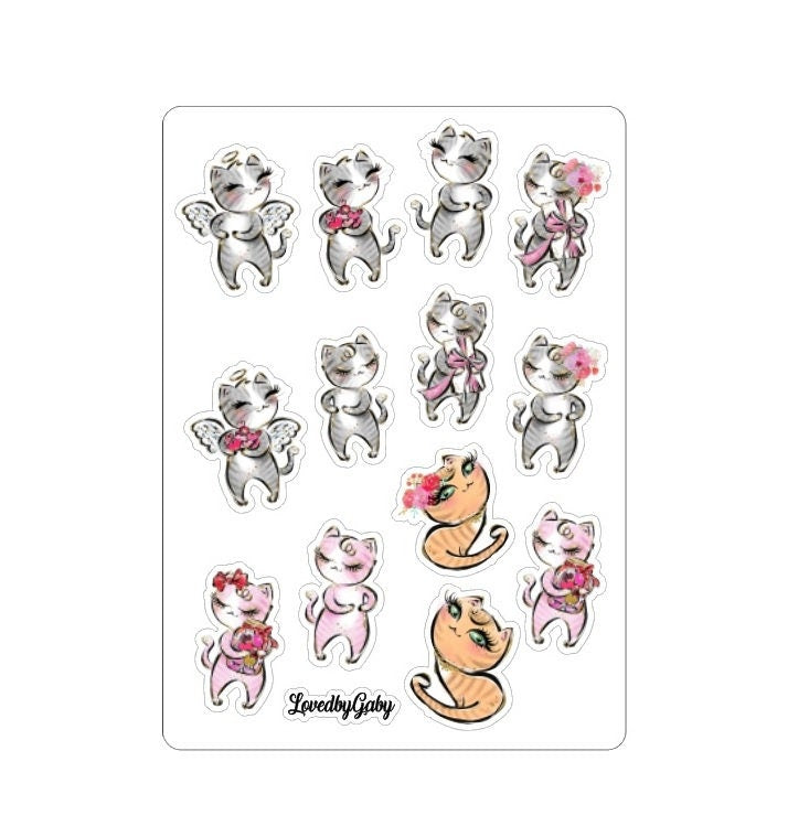 LovedbyGaby stickers "Cat love"