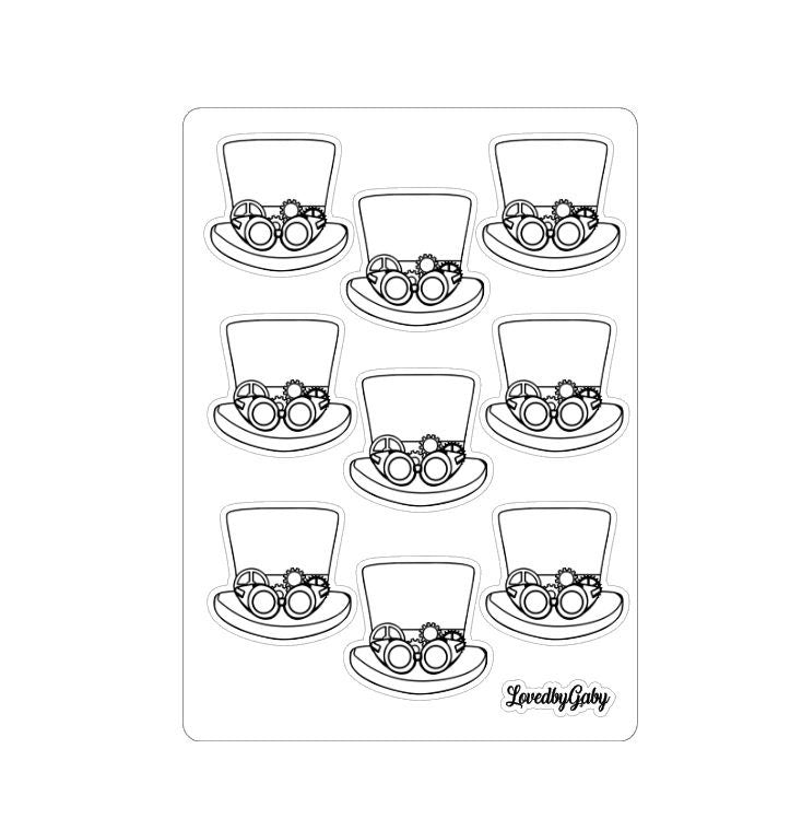 LovedbyGaby stickers Steampunk 1