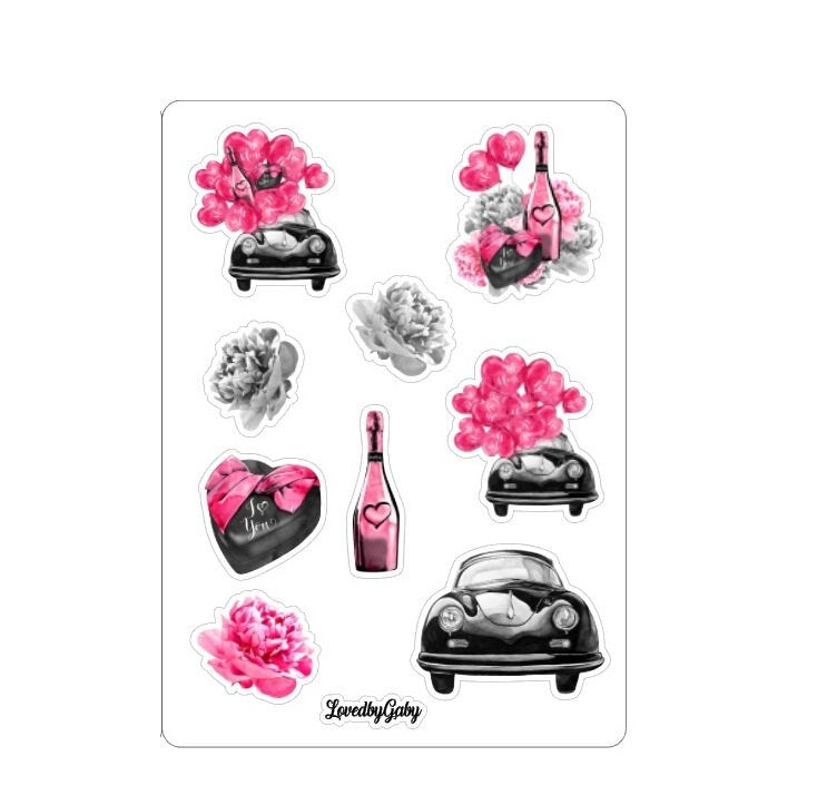 LovedbyGaby stickers taxi love
