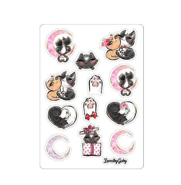 LovedbyGaby stickers "Cat love"