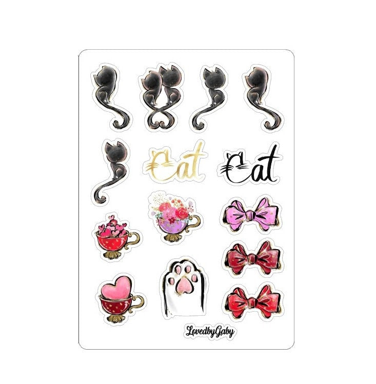 LovedbyGaby stickers "Cat love"