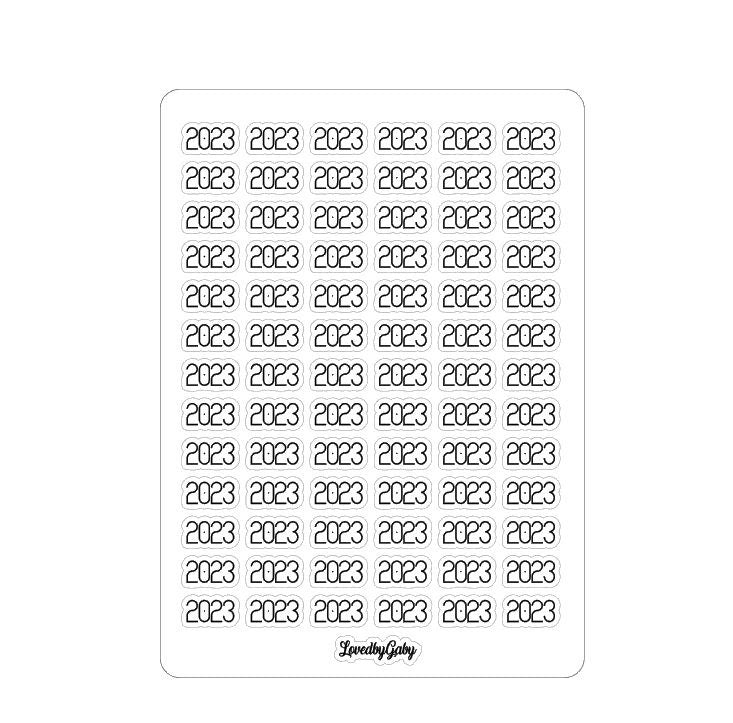 LovedbyGaby stickers bujo "NL maanden en jaar"