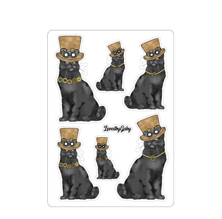 LovedbyGaby stickers Steampunk 1
