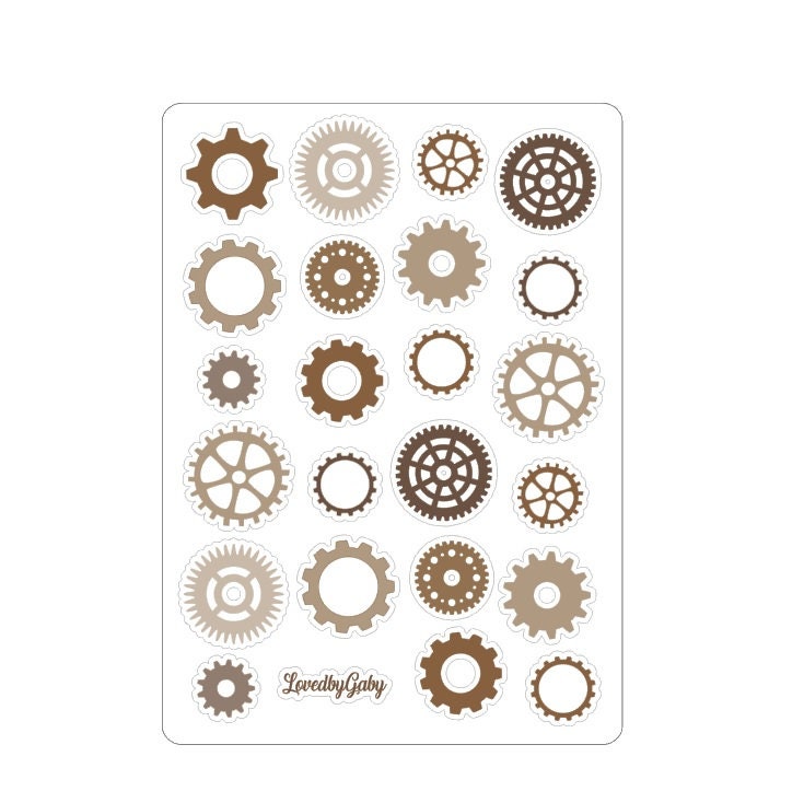 LovedbyGaby stickers Steampunk 2
