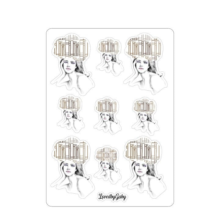 LovedbyGaby stickers "Bookgirl"