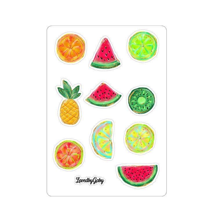LovedbyGaby stickers Tutti Frutti