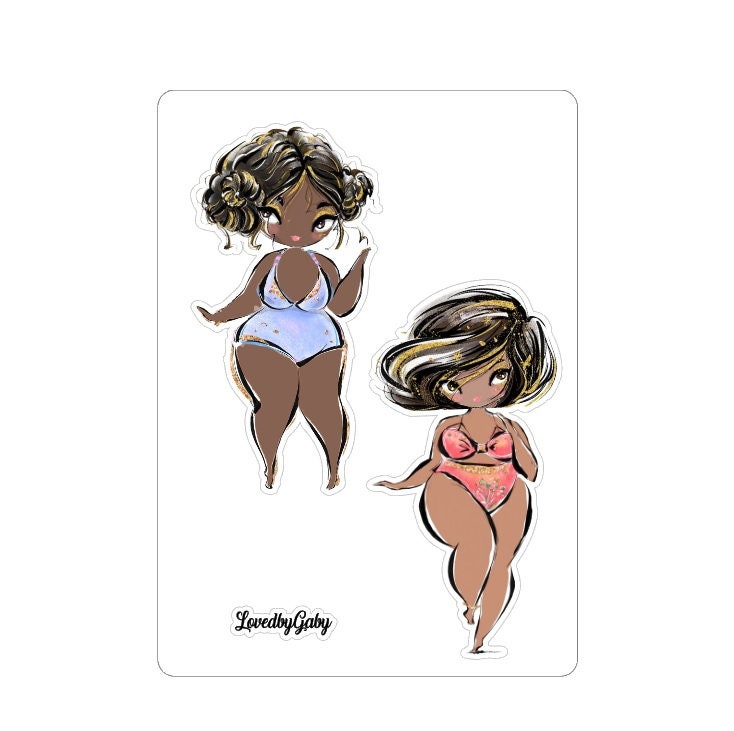 LovedbyGaby stickers Body positivity bikini
