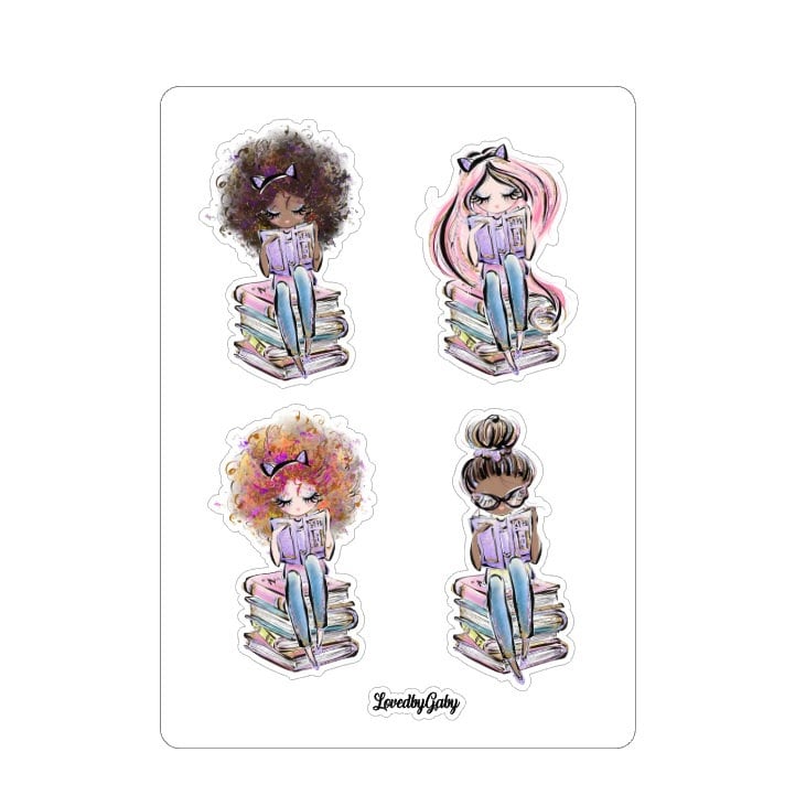 LovedbyGaby stickers "Reading and books"