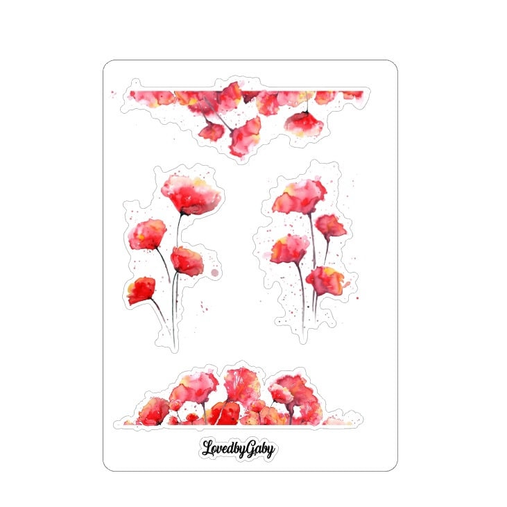 LovedbyGaby stickers Poppies