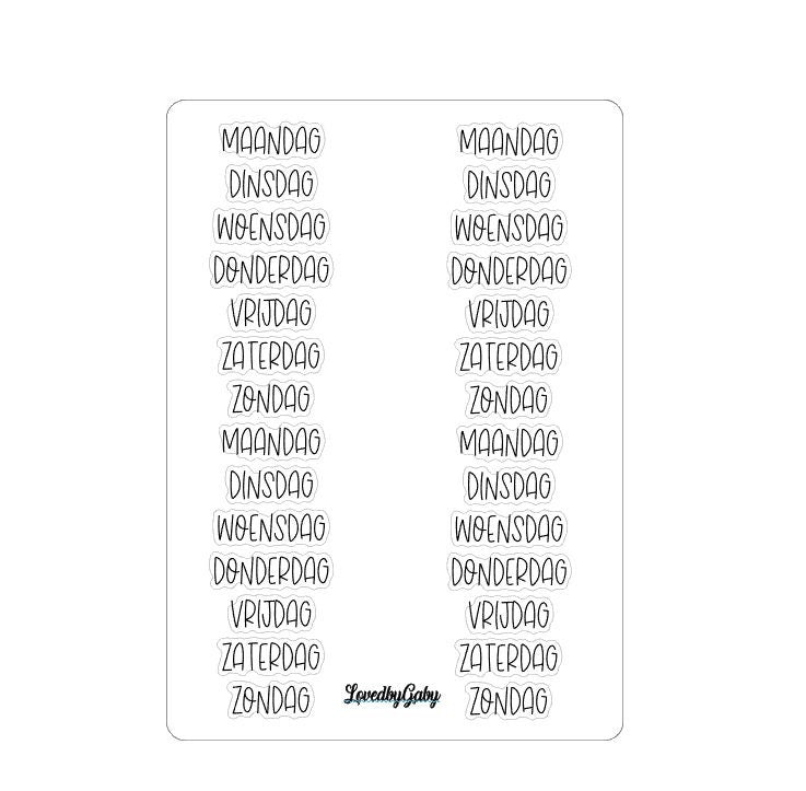 LovedbyGaby bujo week en days