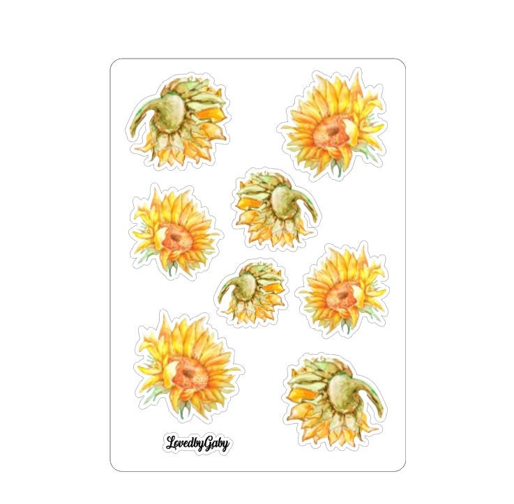 LovedbyGaby stickers Sunflowers