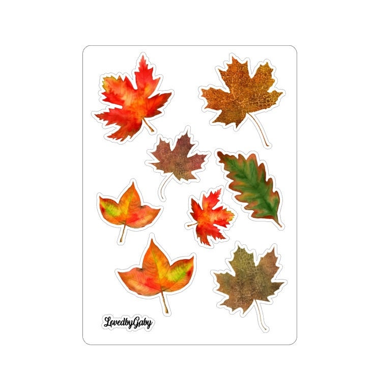 LovedbyGaby stickers "leaves"