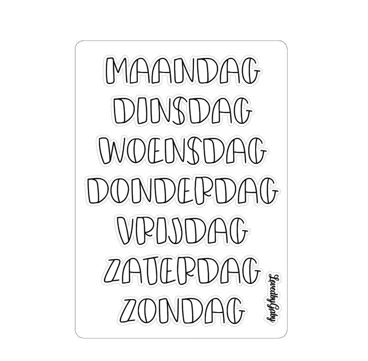 LovedbyGaby bujo week en days