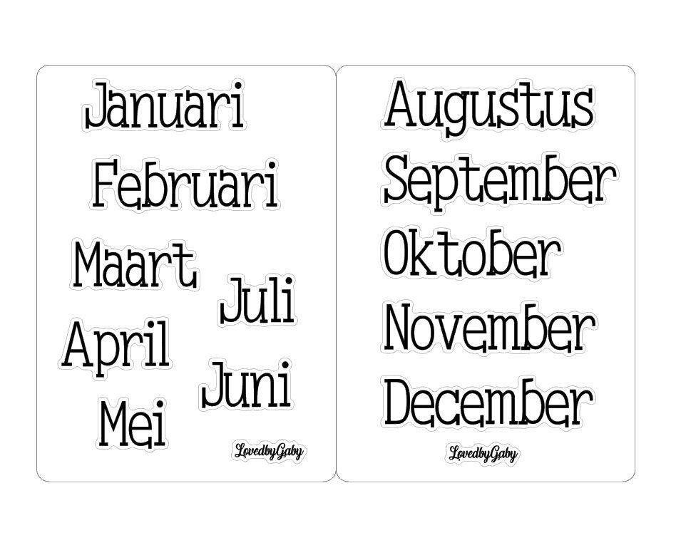 LovedbyGaby bujo monthly stickers big