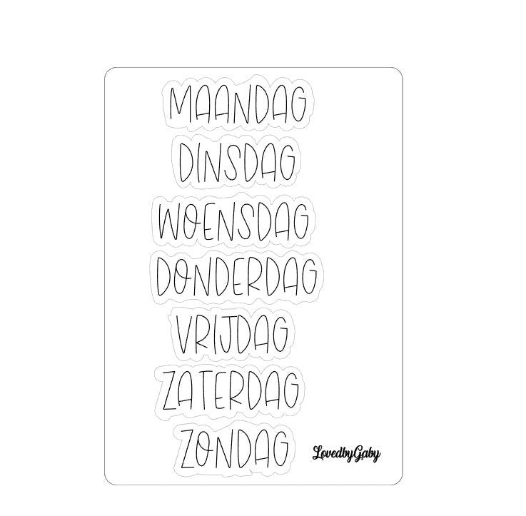 LovedbyGaby bujo week en days