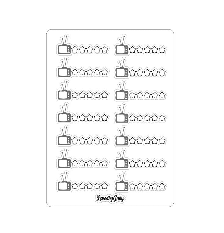 LovedbyGaby stickers "book, movie, beer en serie review"