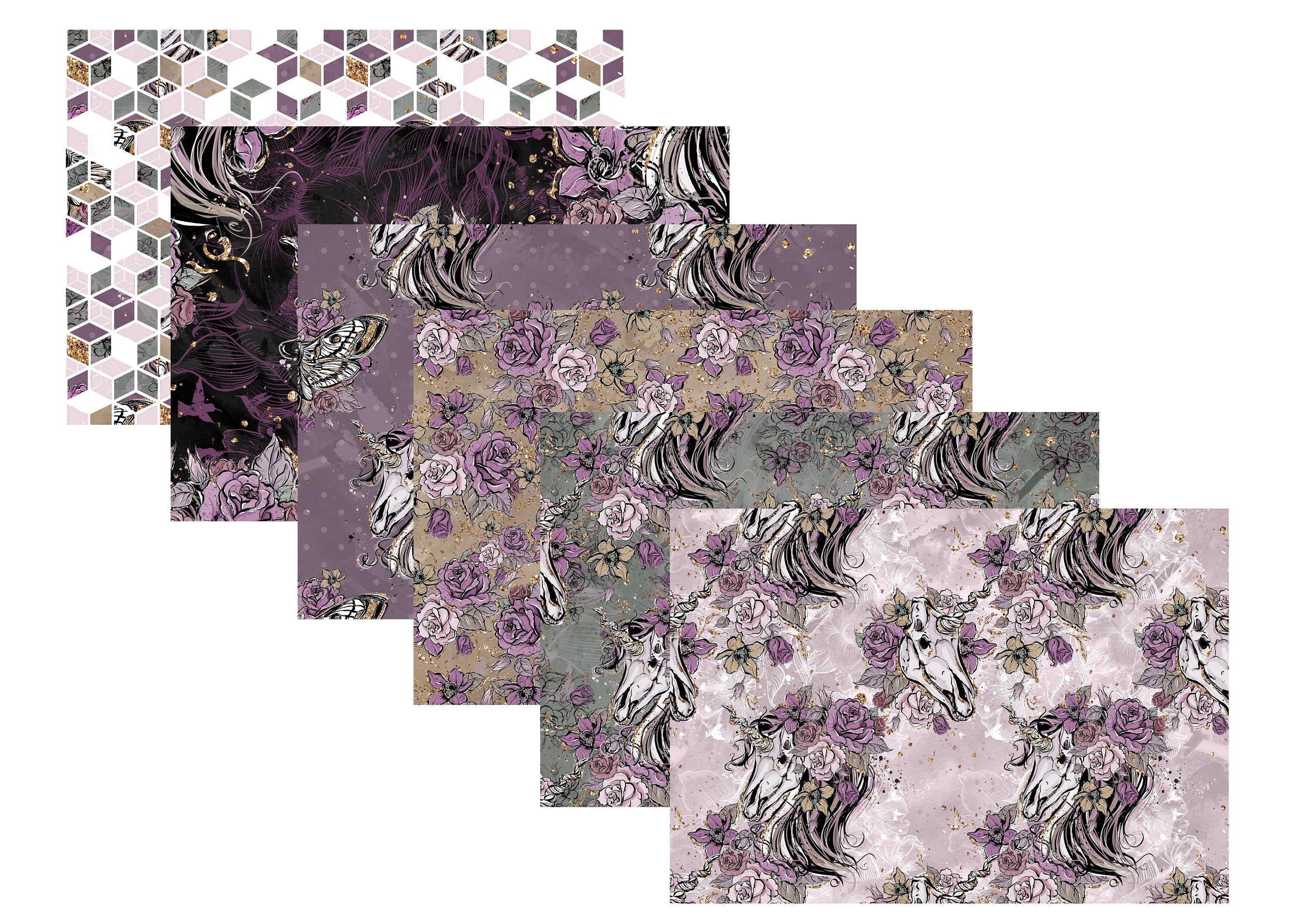 LovedbyGaby A4 scrapbook paperset "memories of spring"