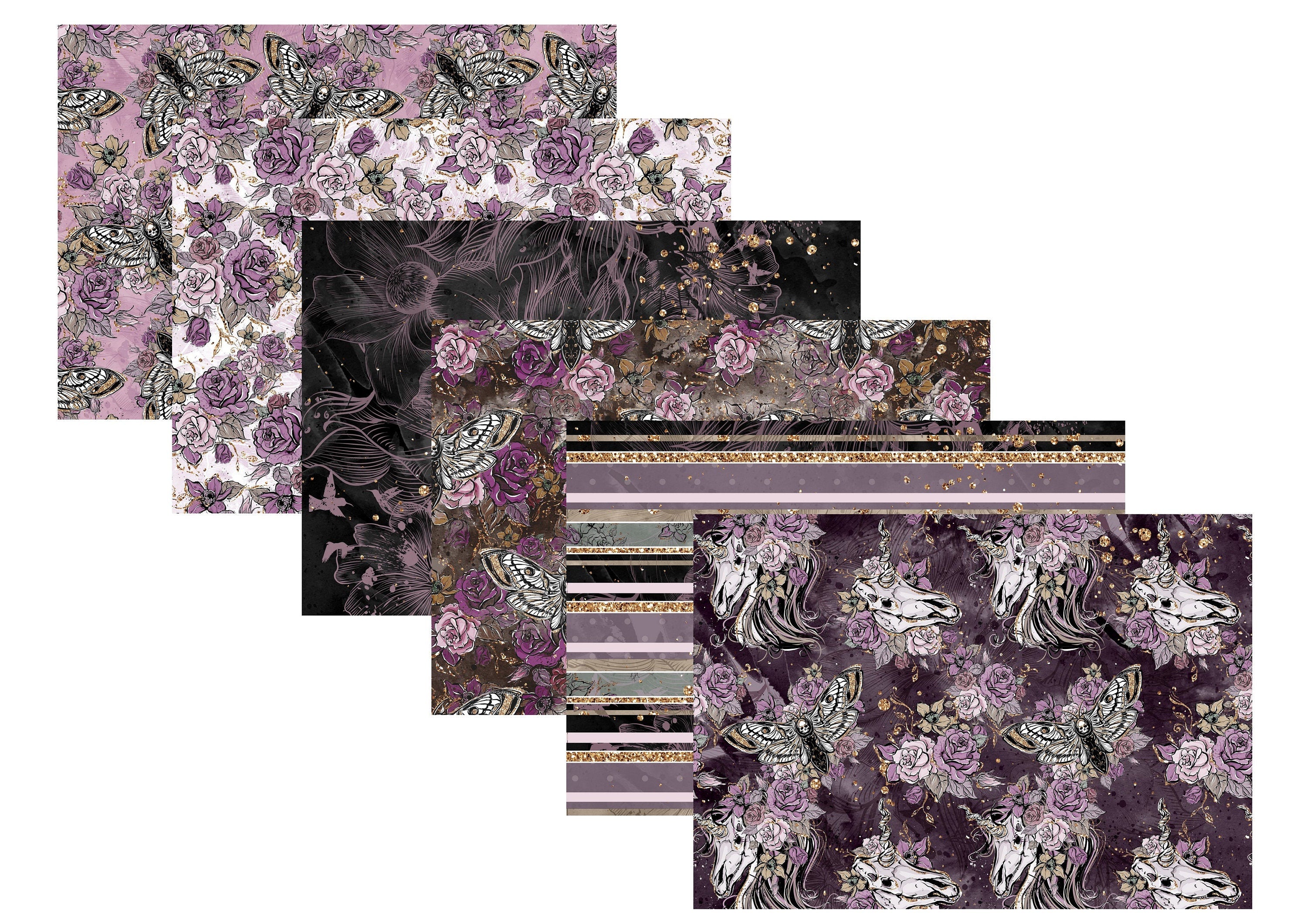 LovedbyGaby A4 scrapbook paperset "memories of spring"