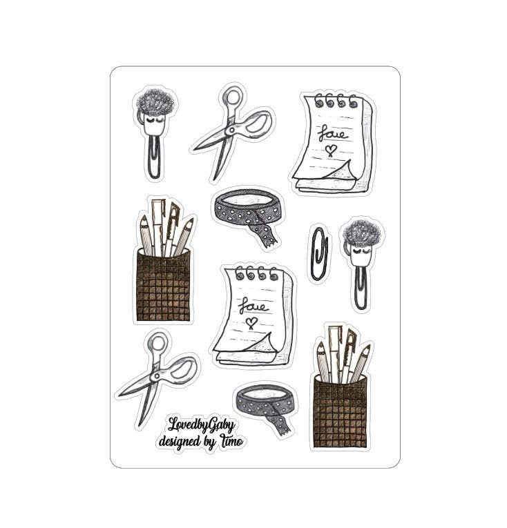 LovedbyGaby stickers stationery doodles by Timo