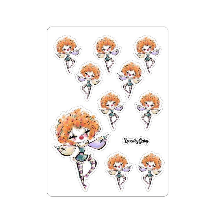 LovedbyGaby stickers Circus & Clowns