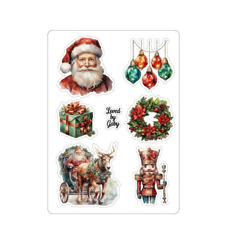 LovedbyGaby stickers "traditional christmas"