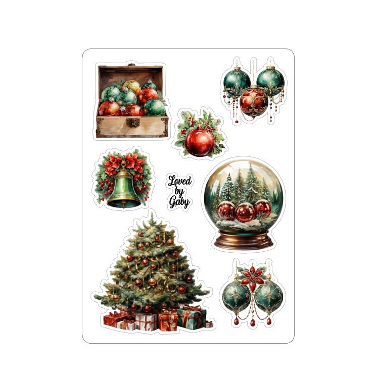 LovedbyGaby stickers "traditional christmas"