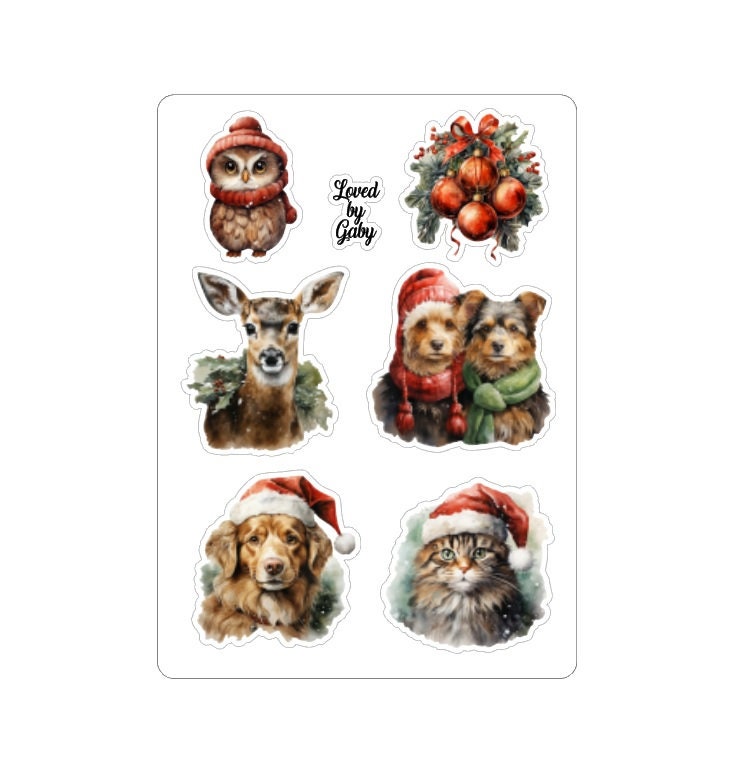 LovedbyGaby stickers "traditional christmas"