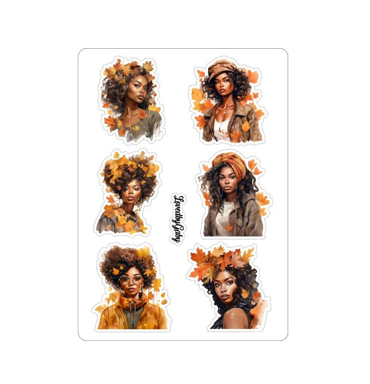 LovedbyGaby stickers leaves girls
