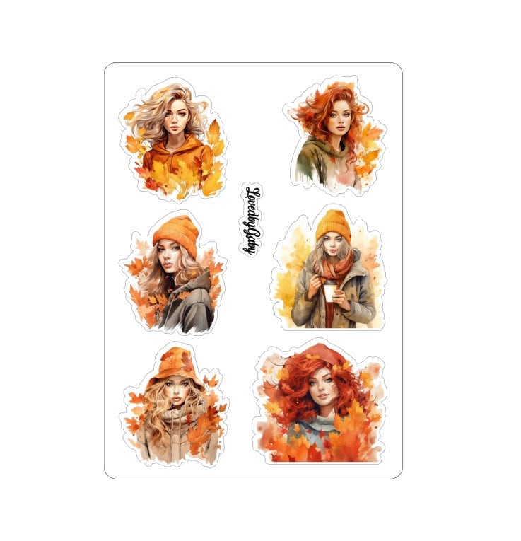 LovedbyGaby stickers leaves girls