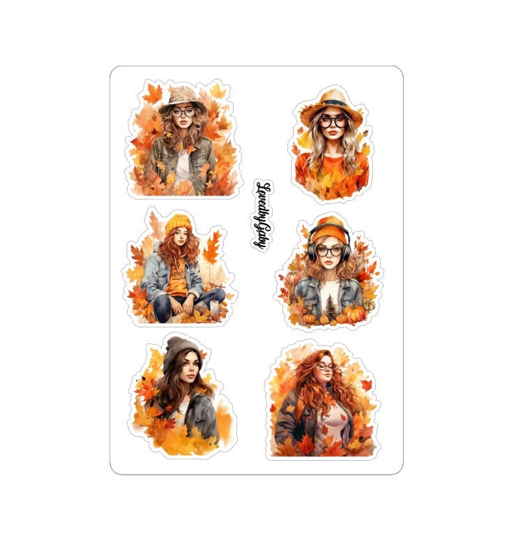 LovedbyGaby stickers leaves girls