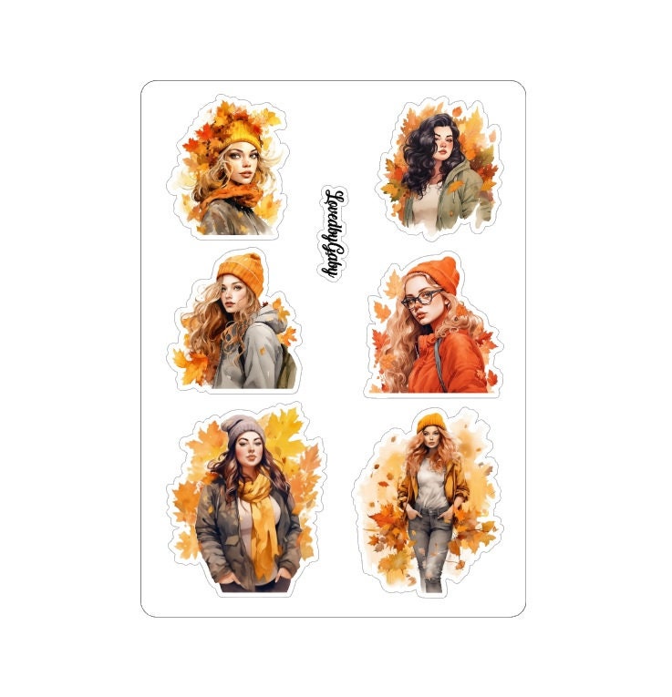 LovedbyGaby stickers leaves girls