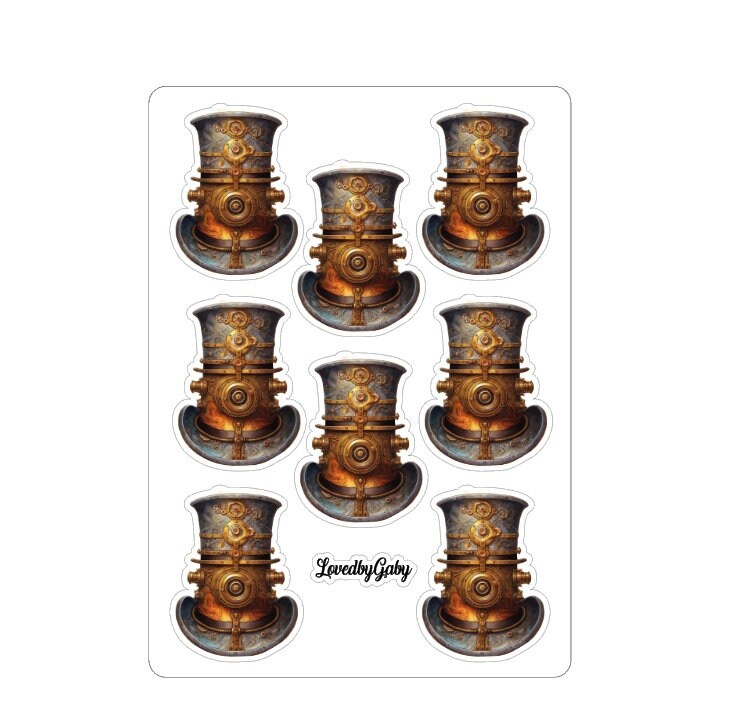 LovedbyGaby stickers Steampunk 5